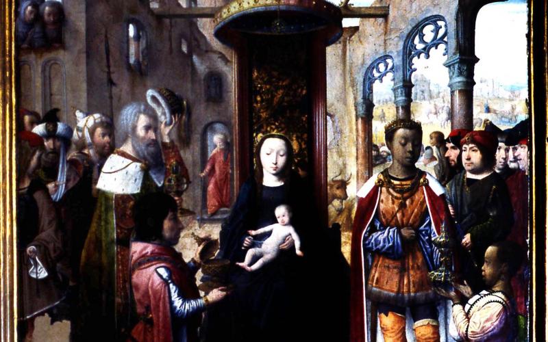"La Adoración de los Reyes" de Juan de Flandes, Iglesia de Santa María del Castillo