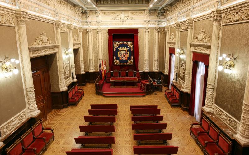 Salón de actos del Palacio de la Diputación de Palencia